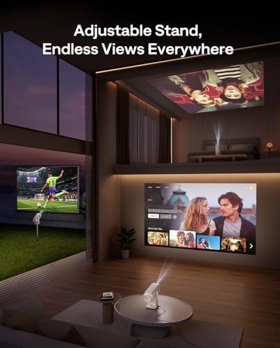 Aurzen BOOM Air Portable Projector with Google TV, USB-C Power, 300 ANSI Lumens — image 4
