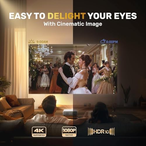 Aurzen Eazze D1 Smart Projector, Netflix App Available, 4K Support, Auto Focus & Auto Keystone, HDR10, Dolby Audio — image 4