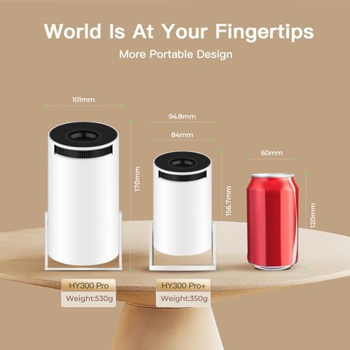 LYNCAST 300Pro+ Mini Portable Projector for Bedroom, 4K Support, App Control, Android 14, Auto Keystone, WiFi 6 & Bluetooth 5.4 — image 6