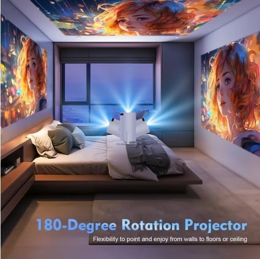 Technyon HY300 PRO+ 2026 1080P Full HD WiFi Projector with Android 11.0, 12000 Lumens Portable Home Theater & Outdoor Movie Projector — image 6