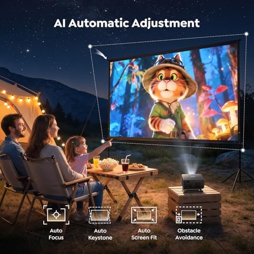 TOPTRO TP3 Built-in Google TV Smart 4K Projector for Home Cinema, Native 1080P, Short-Throw, Auto Focus & 6D Keystone, WiFi 6 Bluetooth 5.3 — image 5