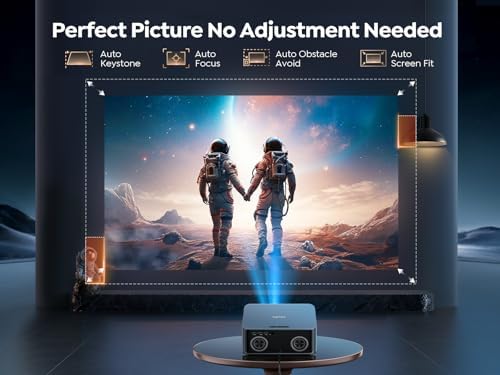 TOPTRO X9 4K Smart Home Projector, 1600 ANSI High Brightness, Compatible with Netflix, 2 x 18W Surround Dolby Audio, ARC, FHD 1080P HDR10, Auto Focus, Keystone, WiFi 6 Bluetooth — image 6