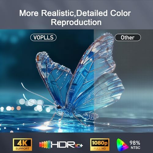 VOPLLS Mini Smart 4K Projector, Officially-Licensed App, Auto Focus & Keystone, 1000 ANSI Full HD 1080P WiFi 6 Bluetooth Portable Projector — image 4