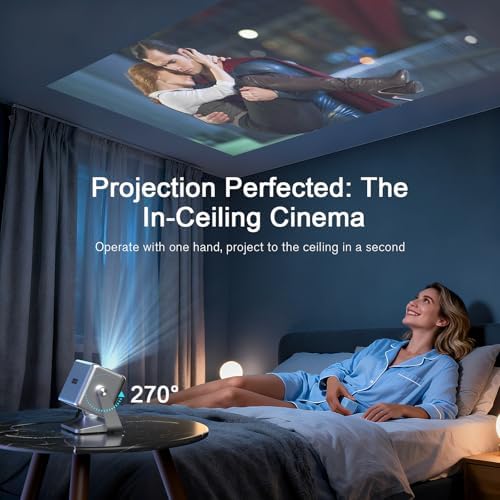VOPLLS Mini Smart 4K Projector, Officially-Licensed App, Auto Focus & Keystone, 1000 ANSI Full HD 1080P WiFi 6 Bluetooth Portable Projector — image 5