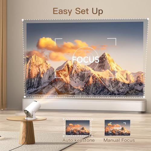 WEMI HY300Pro Mini Projector, Smart Projector WiFi 6 Bluetooth, Native 720P, 4K Support, Android TV, Phone Mirroring — image 5