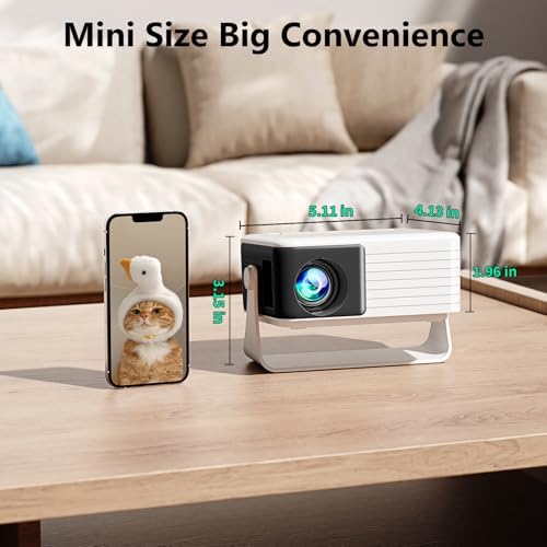 Yoton Y3 Mini Projector, 317g Ultra-Portable, 360° Rotating, Auto Keystone, 50% Zoom, 1080P Supported — image 2